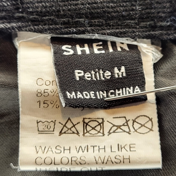 Shein Straight Leg Denim Jeans In Black size Medium Petite/4P (see measurements) - Picture 5 of 7